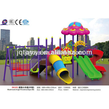 Newest outdoor amusement plastic playground slide for kids